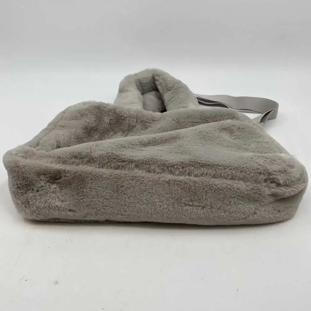 Nike Gray White Fuzzy Tote Bag | Nylon & Polyester Tote, OS - Picture 7 of 8